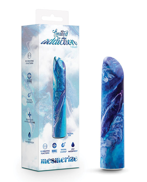 Blush Novelties BL-27512 Mesmerize Power Vibe, Blue, IPX7