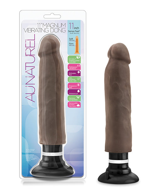 Blush Novelties Au Naturel Sensa Feel Magnum Vibrating Dong, 11-inch, TPE