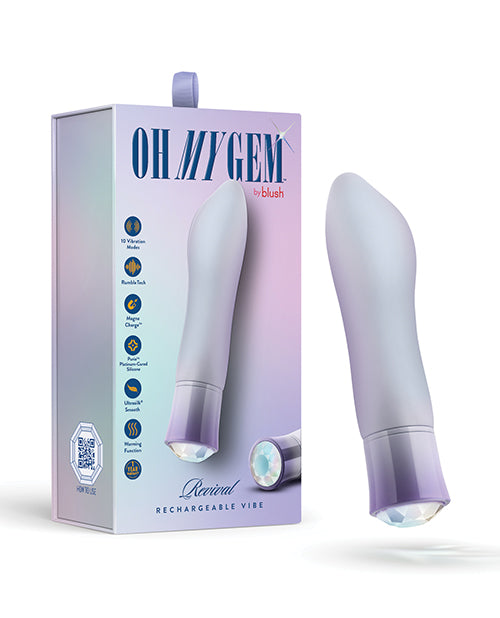 Blush Novelties BL-28601 Oh My Gem Revival Opal Vibrator, Heating