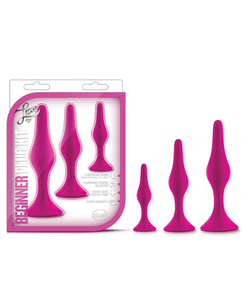 Blush Novelties BL-312610 Luxe Beginner Plug Kit, Pink Silicone