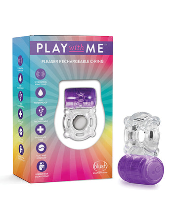 Blush Novelties BL-31911 Play With Me Vibrating C-Ring, Purple
