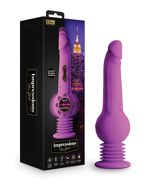 Blush novelties BL-32501 Gyro Quake Dildo, Purple