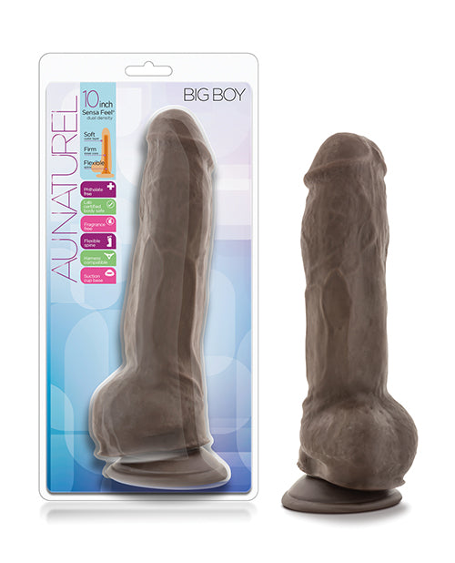 Blush novelties BL-37586 Au Natural 10" Big Boy Dildo, Dual Density