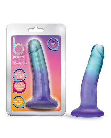 Blush Novelties BL-38400 B Yours Morning Dew Dildo, 5.5-inch PVC Sapphire