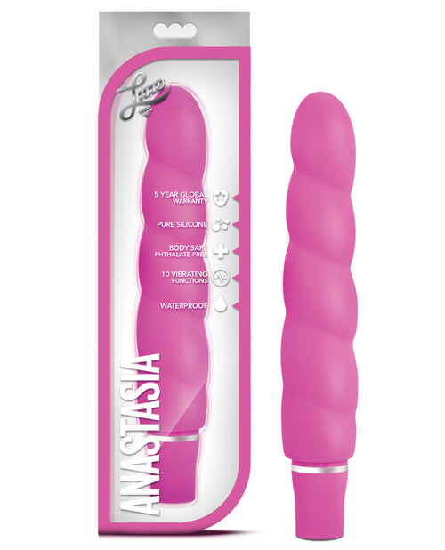 Blush Novelties BL-41900 Anastasia Silicone Vibrator, Pink, 10 Functions