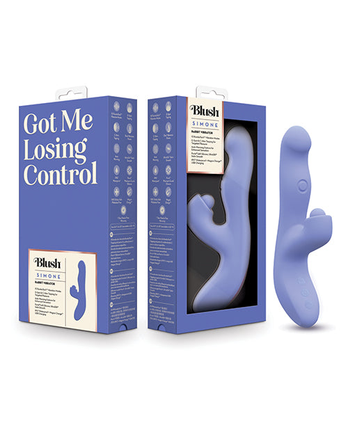 Blush Novelties BL-46321 Simone Tapping Rabbit Vibe, 10 Modes, Warming