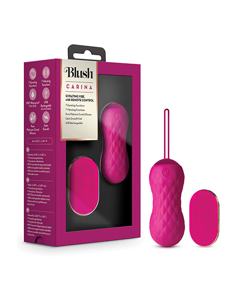 Blush Novelties Carina Remote Controlled Bullet - 7 Gyrating & 7 Vibrating