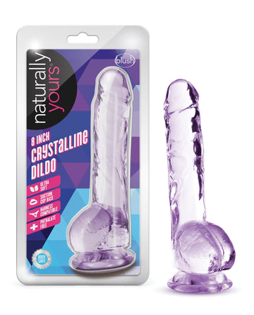 Blush Naturally Yours 8 in. Crystalline Adult Toy, Amethyst