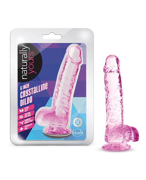 Blush Novelties BL-51700 Naturally Yours 6" Dildo - Rose, TPE