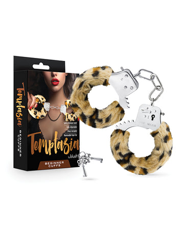 Blush Novelties BL-55419 Temptasia Beginner Cuffs, Leopard Faux Fur