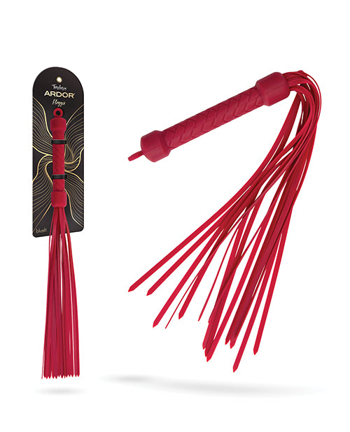 Blush Novelties BL-55508 Ardor Flogger, Red Silicone