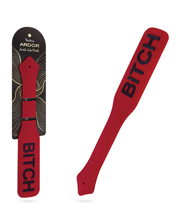Blush Novelties BL-55518 Ardor Paddle, Dual-Textured Black Silicone