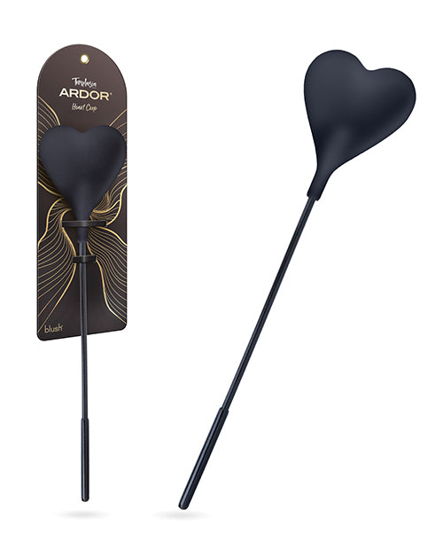 Blush Novelties BL-55575 Temptasia Ardor Heart Crop, Black Silicone