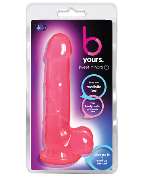 Blush Novelties BL-58110 Sweet n Hard 4, Vibrating PVC Dildo with Suction Cup