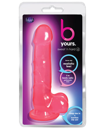 Blush Novelties BL-58110 Sweet n Hard 4, Vibrating PVC Dildo with Suction Cup