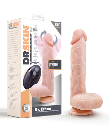 Blush Novelties BL-60813 Dr. Ethan 8.5" Gyrating Dildo, Beige, Silicone