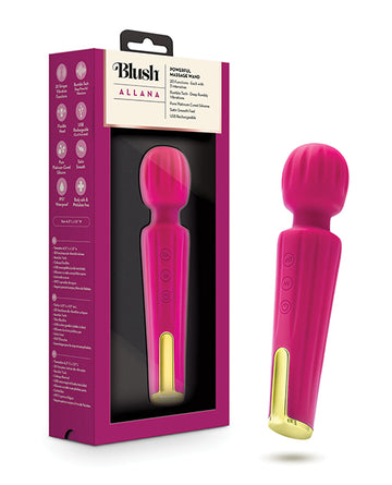 Blush Novelties BL-71200 Allana Wand Vibe, Fuchsia, 20 Functions