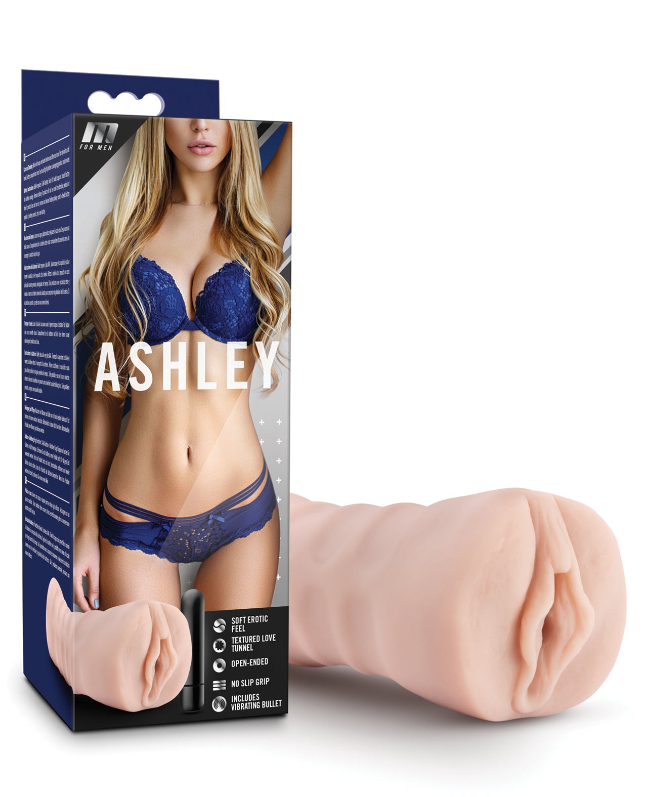 Blush Novelties BL-73503 Ashley Vibrating Masturbator, Vagina-shaped