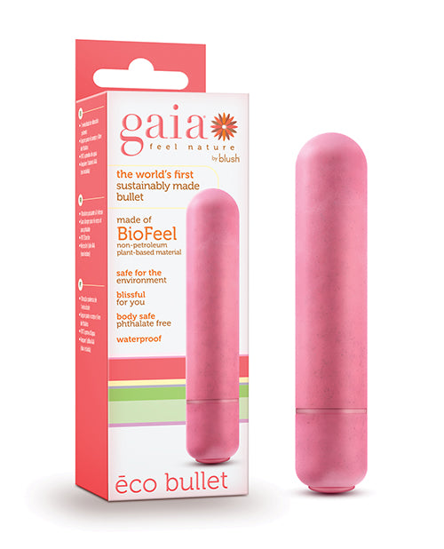 Blush Novelties BL-82900 Gaia Eco Bullet, Coral, 1 Speed Vibrator