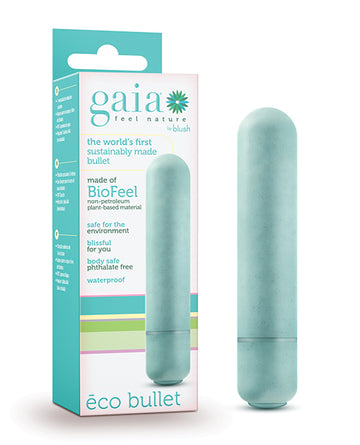 Blush Novelties BL-82902 Gaia Eco Bullet, Aqua, 1 Speed Vibrator