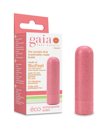 Blush Gaia Eco Rechargeable Bullet - Coral
