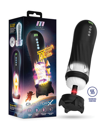 Blush Novelties Quantum X Automatic Stroker, Black, USB-C Rechargeable
