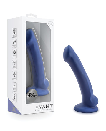 Blush Novelties BL-86722 Avant D10 Ergo Mini Silicone Dildo, Indigo