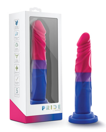 Blush Novelties BL-88267 Avant P8 Pride Dildo, Platinum Silicone