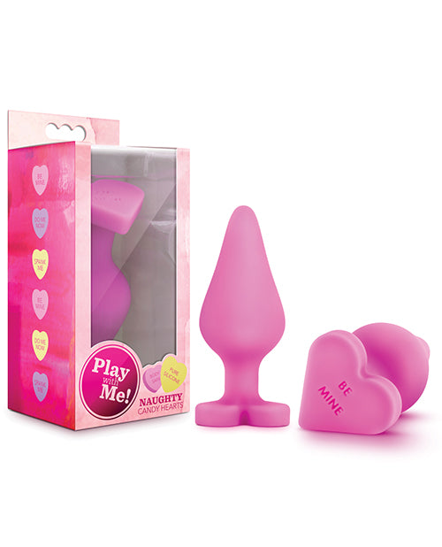 Blush Novelties BL-95610 Naughty Candy Heart Plug, Pink Silicone