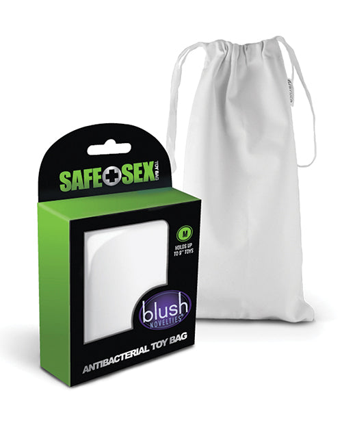 Blush Novelties BL-99925 Safe Sex Antibacterial Toy Bag, Medium, White