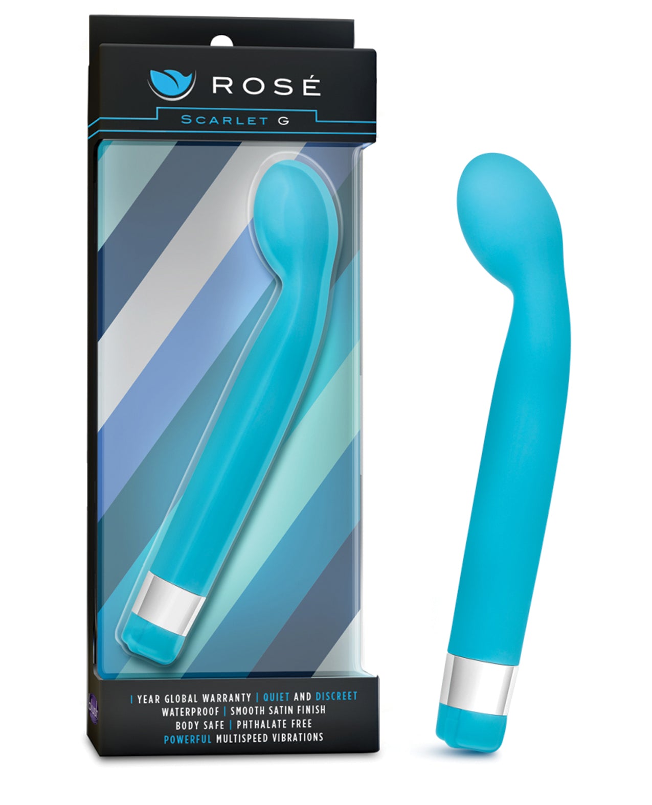Blush Novelties Scarlet G G-Spot Vibrator, Blue – Multi-Speed & Waterproof