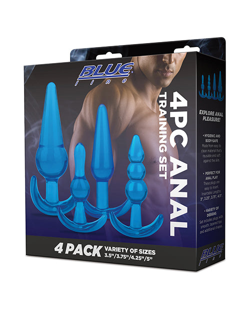 Electric BLM4032-BLU 4 pc Anal Training Set, TPE, Graduated Sizes