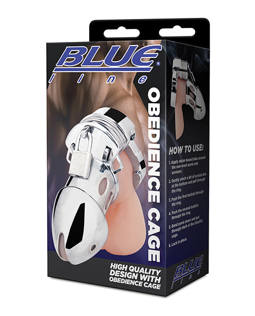 Blue Line Obedience Cage, Silver Zinc Alloy – 5-Piece Customizable Set