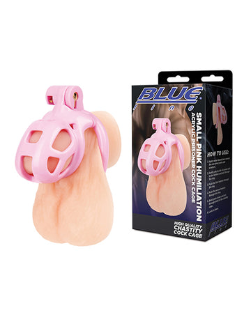 Electric BLM5031 Small Pink Acrylic Prisoner Cock Cage, Acrylic, Metal