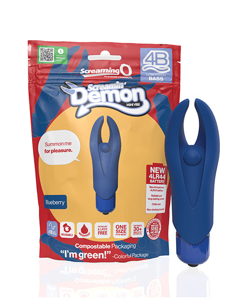 Bushman products 4BDMN-BB 4B Demon Mini Vibe, Blueberry