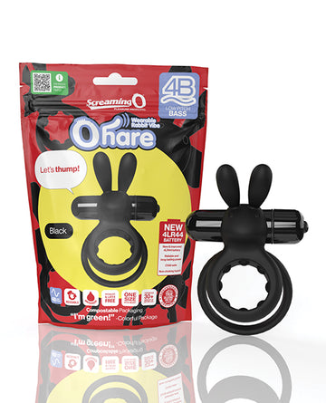 Screaming O 4BHAR-BL Ohare Vibrator, Black, 5 Speeds, Waterproof