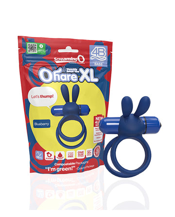 Screaming O 4B Ohare XL Wearable Rabbit Vibrator, Blueberry – Body-Safe Silicone