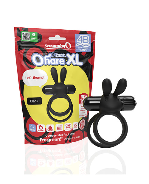 Bushman products 4BHARXL-BL Screaming O Ohare XL, Wearable Vibe, Black