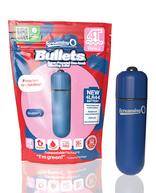 Screaming O 4TBUL-BB 4T Bullet Vibrator, Blueberry, 5 Speeds