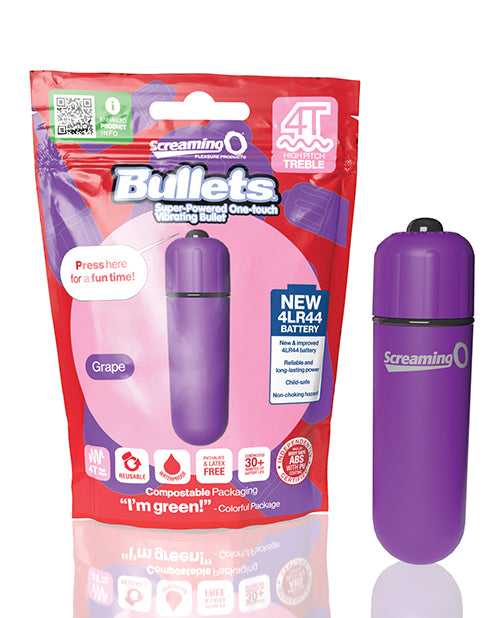 Screaming O 4TBUL-GP 4T Bullet Vibrating Toy, Purple