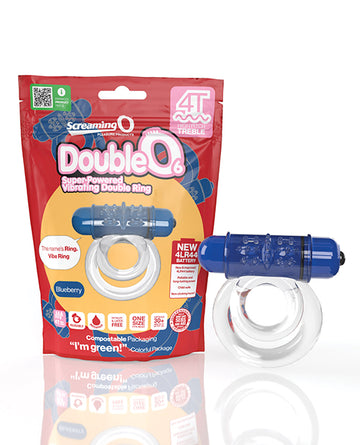 Screaming O 4TD6-BB 4T DoubleO, Blue, Vibrating