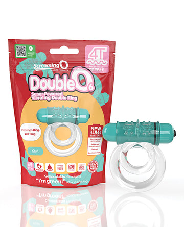 Screaming O 4TD6-KW 4T DoubleO 6 Kiwi Vibrating Double Ring