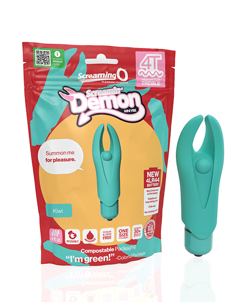 Screaming O 4T Demon Personal Massager, 5 Speeds, Waterproof, Body-Safe Silicone