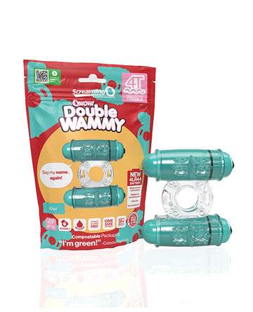 Screaming O 4T Double Wammy - Kiwi, Dual Stimulation Vibrator
