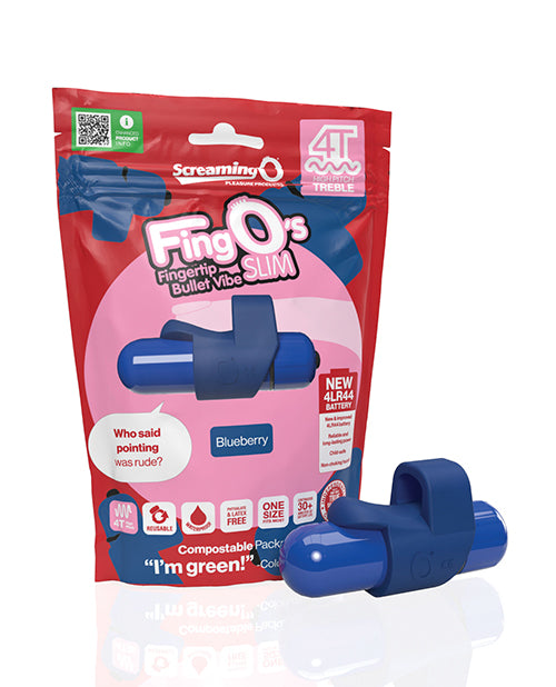 Bushman products Screaming O 4T FingO Slim, Blueberry