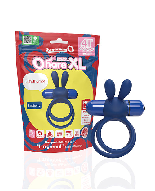 Bushman Screaming O 4T Ohare XL Wearable Vibe, Blueberry, Body-Safe Silicone