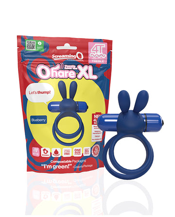 Bushman Screaming O 4T Ohare XL Wearable Vibe, Blueberry, Body-Safe Silicone