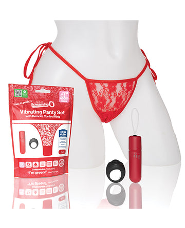 Screaming O 4TPNT-R My Secret 4T Panty Vibe, Red Remote