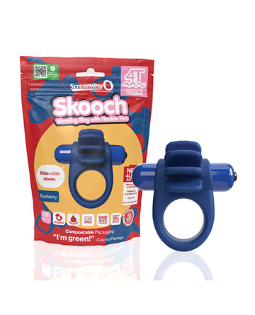 Bushman Products 4TSK-BB Screaming O 4T Skooch, Blue Vibrating Ring