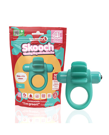 Bushman Screaming O 4T Skooch Vibrating Ring, Green, 5 Speeds, Waterproof